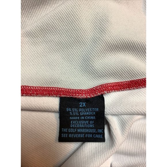 TGW Golf Quarter Zip Pullover Performance Golf Jacket. Heather Red Color Size 2X - Picture 5 of 5
